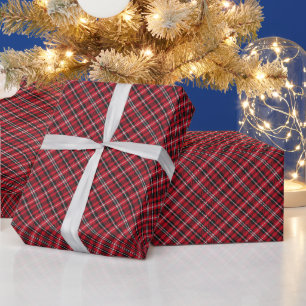 Papel De Presente Natal Xadrez Búfalo Colorido Elegante