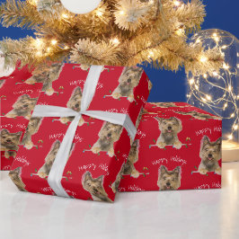 Papel De Presente Natal Yorkshire Terrier Em Tinsel