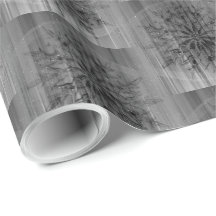 Natalina com design de floco de neve cinza elegant