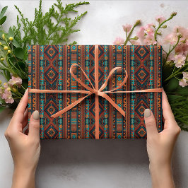 Papel De Presente Native American Pattern Boho Culture Abstrato Arts