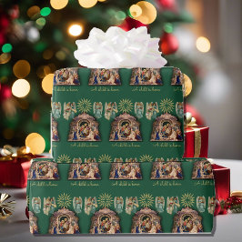 Papel De Presente Natividade com Angels Natal Qualidade do Bebê
