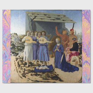 Papel De Presente NATIVIDADE DE JESUS, ANJOS por PIERO DELLA FRANCES