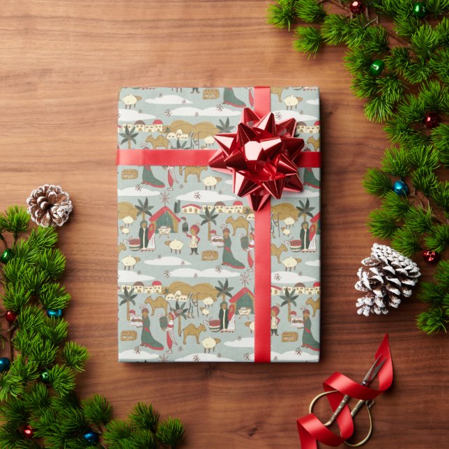 Papel De Presente Natividade de Natal Mais Magos (Presente de Natal)