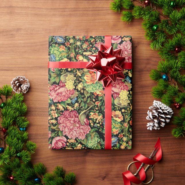 Papel De Presente Natureza da Beleza - Embrulhar Mola Elegância Natu (Presente de Natal)