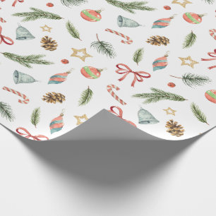 Papel De Presente Natureza Inspirou Férias de Natal
