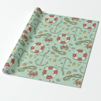 Papel De Presente Náutico