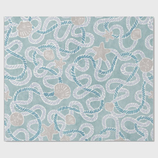 Papel de Presente Náutico Moderno - Tesouros de Pr