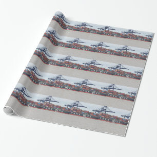 Papel De Presente Navio muito grande muito pequeno do iate!