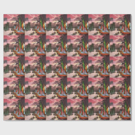 Papel De Presente Navios no Porto de La Rochelle Art
