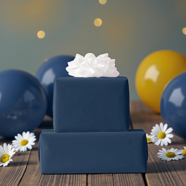 Papel De Presente Navy Blue Birthday (Criador carregado)