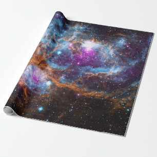 Papel De Presente Nebulosa da lagosta