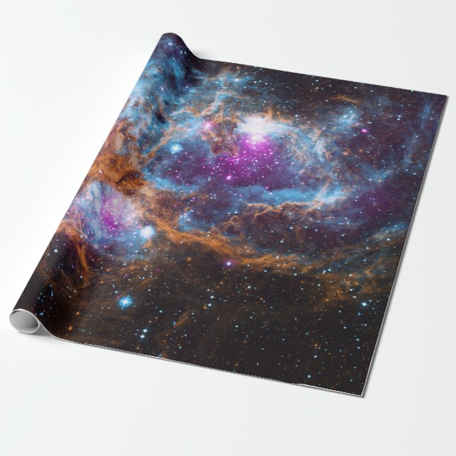 Papel De Presente Nebulosa de lagosta (Desenrolado)