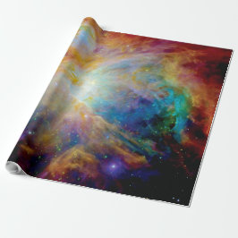 Papel De Presente Nebulosa de Órion Hubble Spitzer Telescópio Espaço