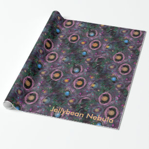 Papel De Presente Nebulosa do Jellybean, onde os jellybeans são