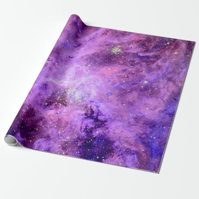 Papel De Presente Nebulosa Tarântula 30 Doradus Foto Espaço Hubble (Desenrolado)