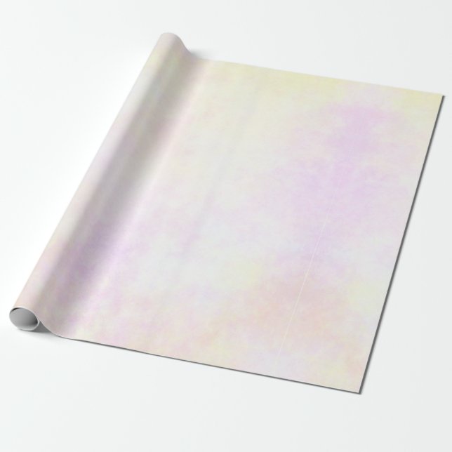 Papel De Presente Nebuloso Pastel (Desenrolado)