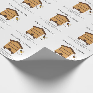Papel De Presente Negócio de Apiário de Apicultor Personalizado Colm