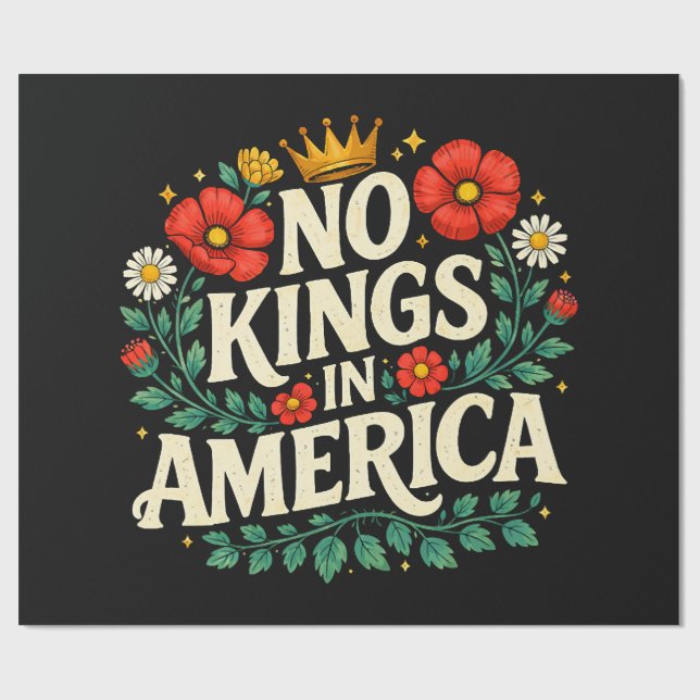Papel De Presente Nenhum Rei América (Aberto)