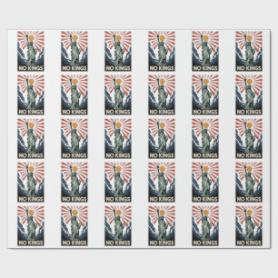 Papel De Presente Nenhum Rei na América Liberdade Status EUA Democra