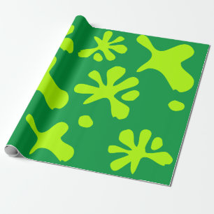 Papel De Presente Néon verde esmalte verde de pintura esplêndida cri