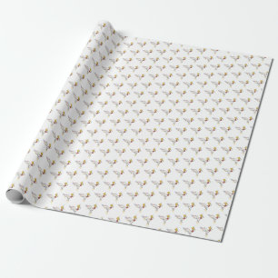 Papel De Presente Neoplasticismo Brilhante Monograma de Arte. Letra 
