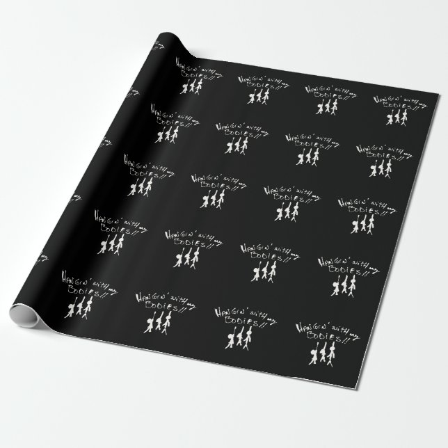 Papel De Presente Neste Halloween estarei enforcando meus corpos! (Desenrolado)