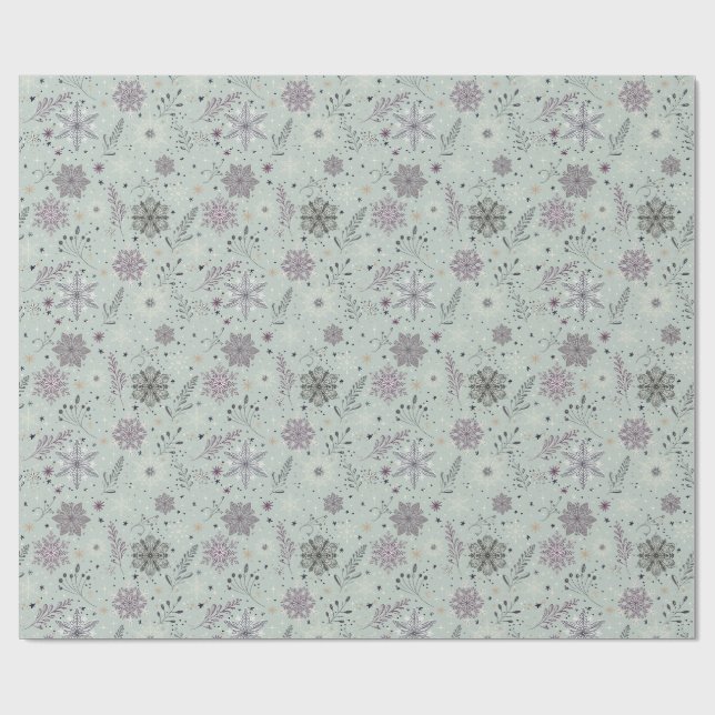 Papel De Presente Neve Antiga (Aberto)
