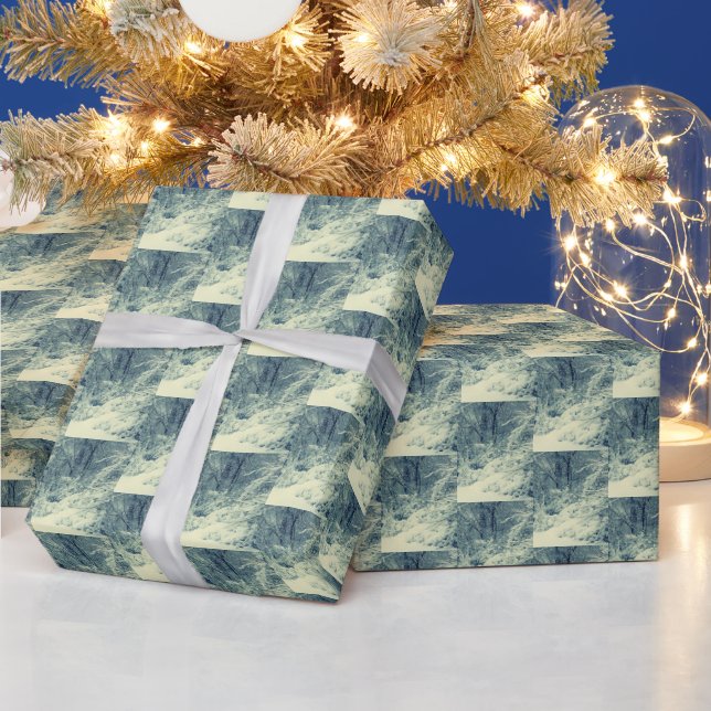 PAPEL DE PRESENTE NEVE DE INVERNO  (Feriados)
