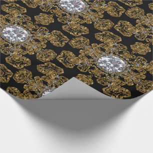 Papel De Presente Neve Elegante Flocos Mágicos 30" x 6'