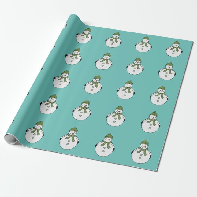 Papel De Presente Neve fria (Desenrolado)