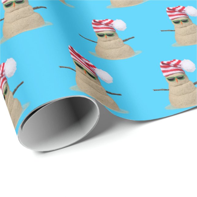 Papel De Presente Neve tropical na areia da praia (Ponta do rolo)