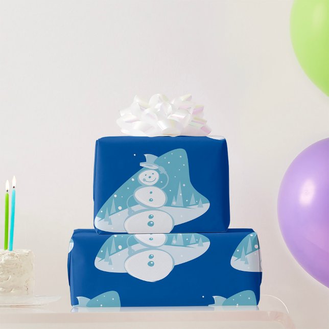 Papel De Presente Neve Vestindo Um Chapéu Superior (Criador carregado)