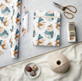 Papel De Presente Neves de desenhos animados