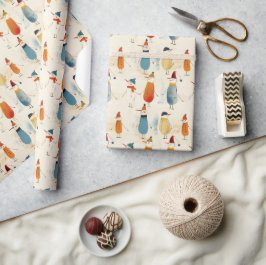 Papel De Presente Neves de desenhos animados