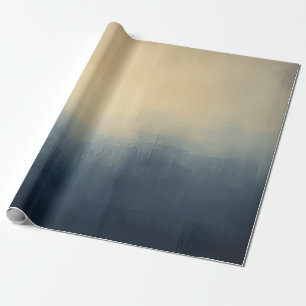 Papel de Presente Névoa Urbana Abstrata – Azul e B