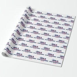 Papel De Presente New Hampshire Stars and Stripes State