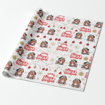 Nilou Christmas Themed Gift Wrapper