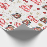 Papel De Presente Nilou Christmas Themed Gift Wrapper<br><div class="desc">Nilou Christmas Themed Gift Wrapper | Impacto da Genshin</div>