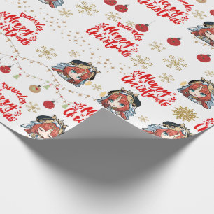Papel De Presente Nilou Christmas Themed Gift Wrapper
