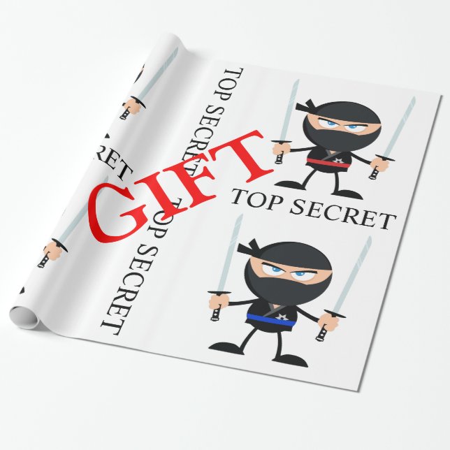 Papel De Presente Ninja, as Guardas do presente (Desenrolado)