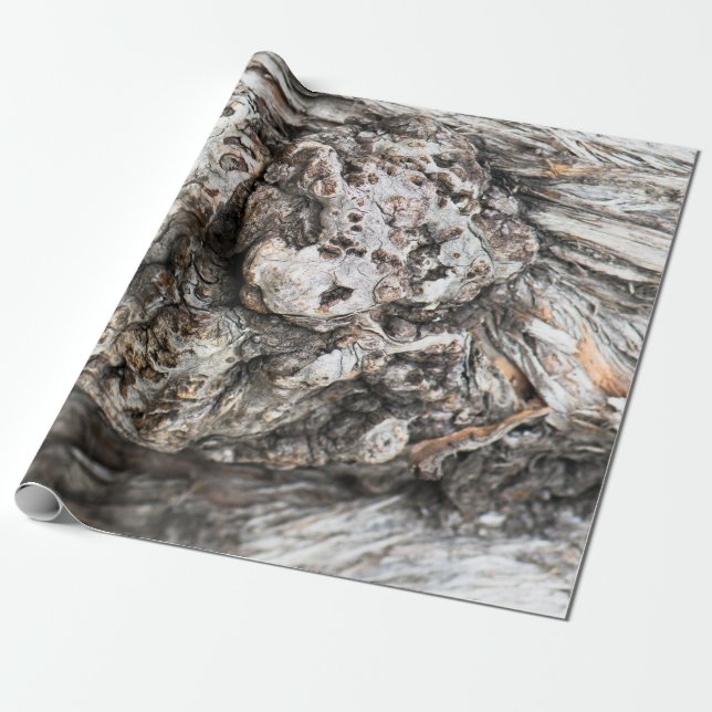 Papel De Presente Nó de tronco de árvore (Desenrolado)