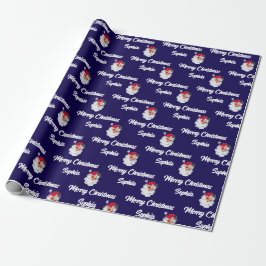 Papel De Presente Noel Claus Gift Wrap
