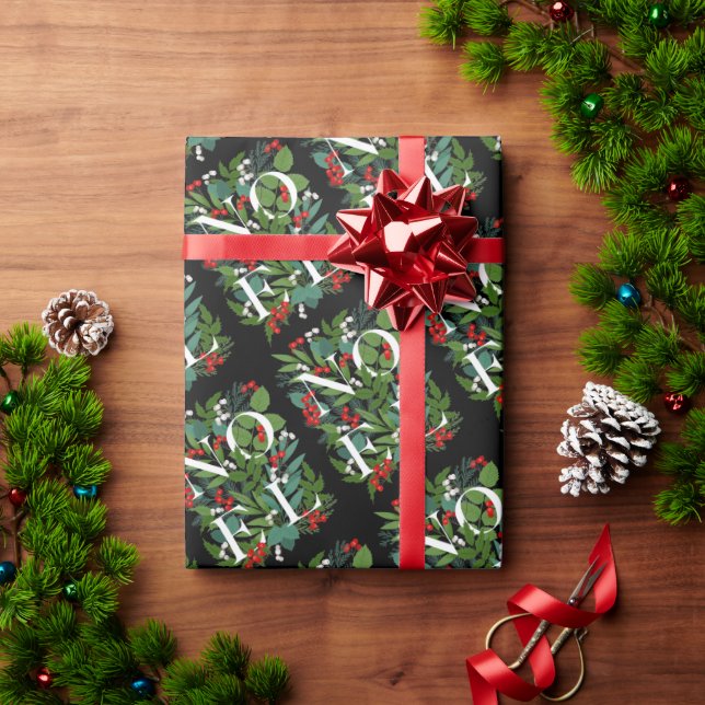 Papel De Presente NOEL Greenery e Berries Natal (Presente de Natal)
