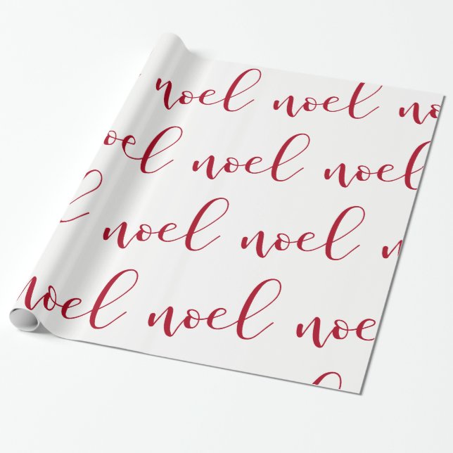 Papel De Presente Noel | vermelho e roteiro do White Christmas (Desenrolado)
