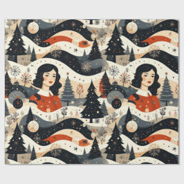 Papel De Presente Noir Noël