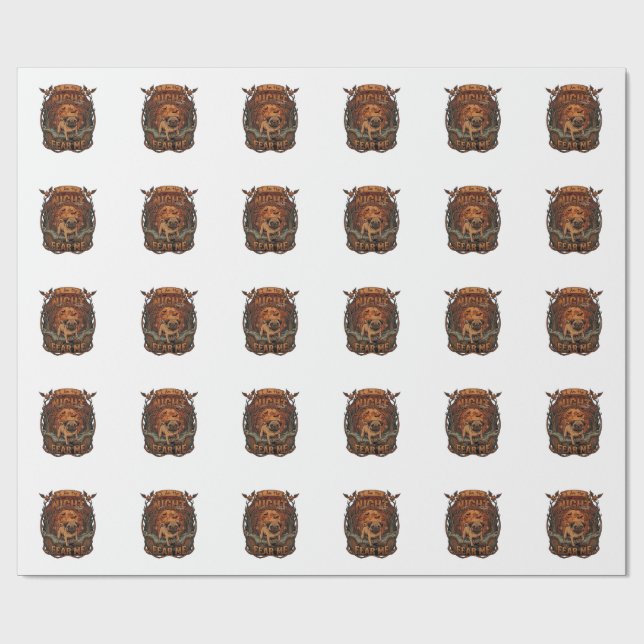 Papel De Presente Noite Am Me Do Pug Halloween Lua_1 (Aberto)