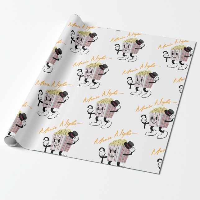 Papel De Presente Noite de cinema (Desenrolado)