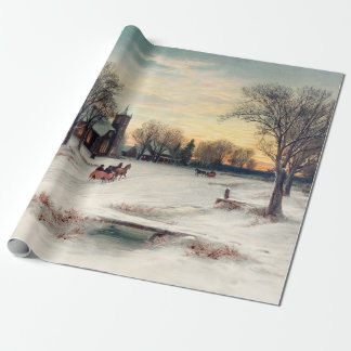 Papel De Presente Noite de Natais vintages Vitorianos