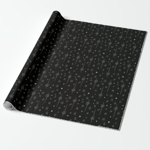 Papel De Presente Noite Estelar Estrela Celestial