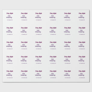 Papel De Presente Noites de festa nome da despedida de solteira data